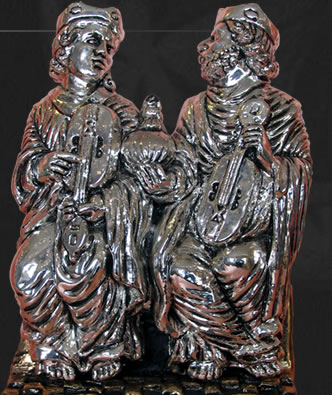 Msicos del Apocalipsis de Santiago de Compostela en plata