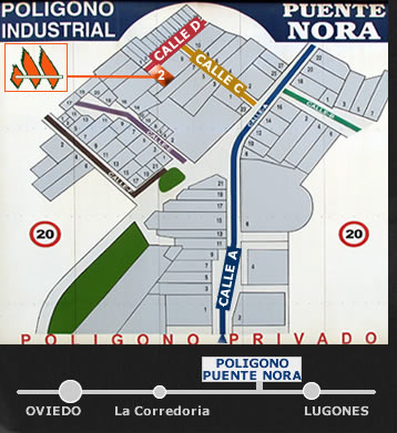 Plano Polgono Puente Nora en Lugones